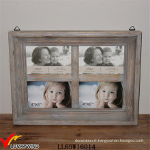 Vintage Grey Multi Opening Shabby Chic Wall Photo Frames